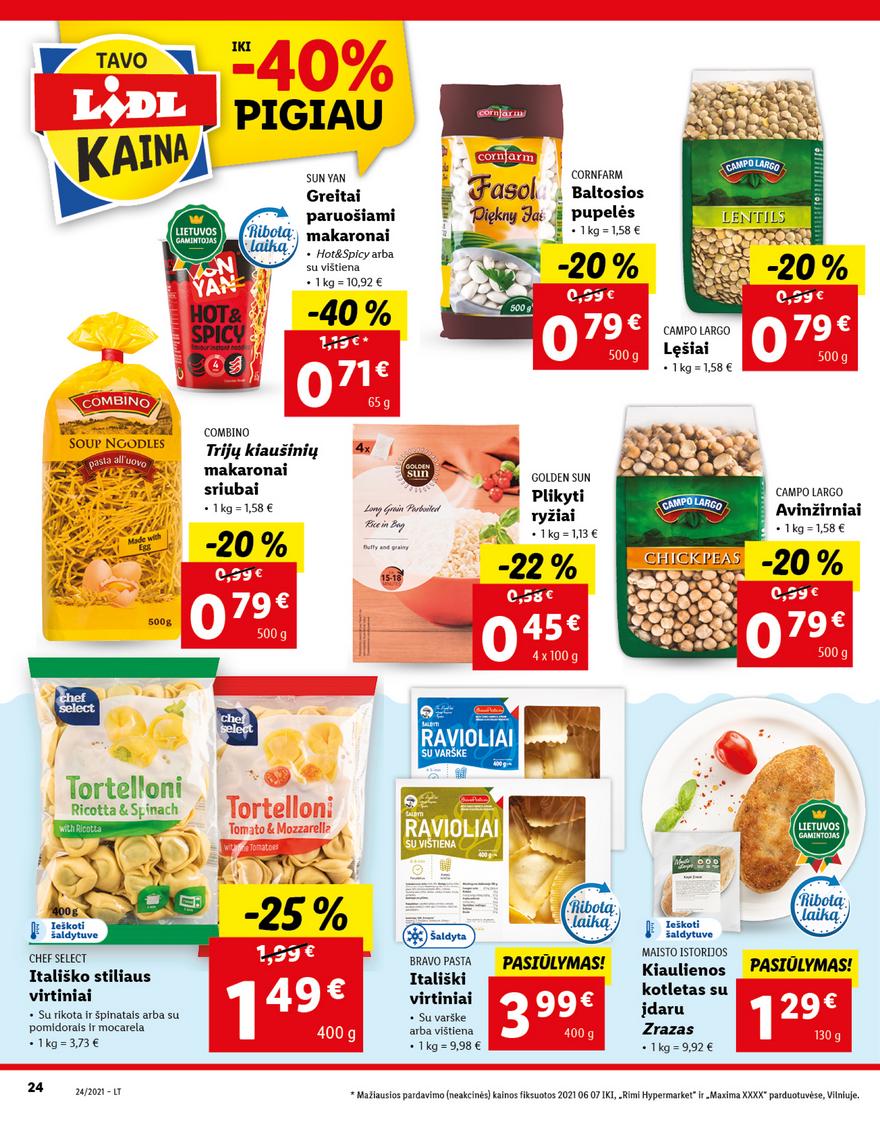 Lidl maisto prekių pasiūlymai akcijos nuo 
  2021-06-14 iki 
  2021-06-20 | Leidinukas.lt puslapis 24
