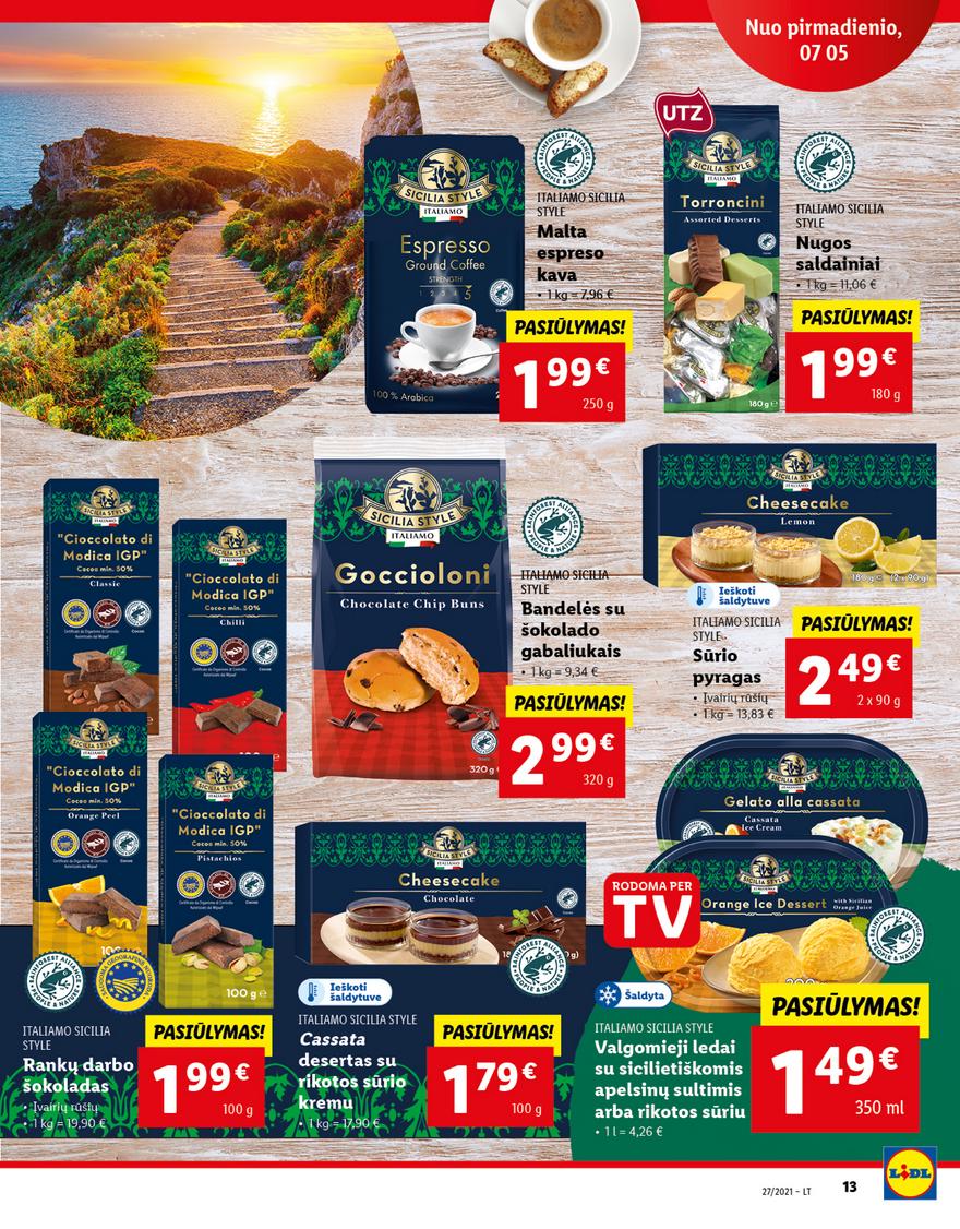 Lidl maisto prekių pasiūlymai akcijos nuo 
  2021-07-05 iki 
  2021-07-11 | Leidinukas.lt puslapis 13