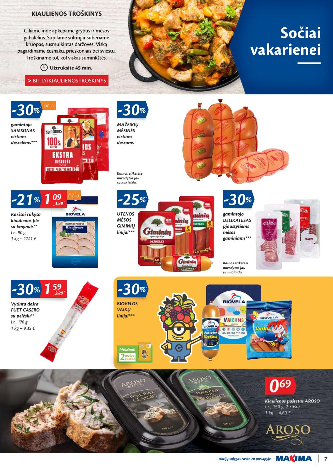 Maxima kaininis leidinys akcijos nuo 
  2019-10-22 iki 
  2019-10-28 | Leidinukas.lt puslapis 7