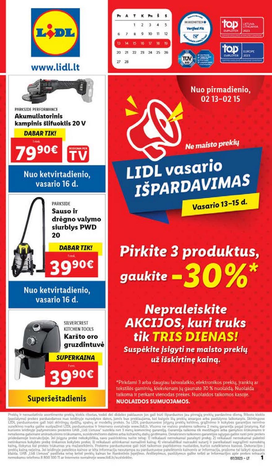 Ldil ne maisto leidinys akcijos nuo 
  2023-02-13 iki 
  2023-02-19 | Leidinukas.lt puslapis 1