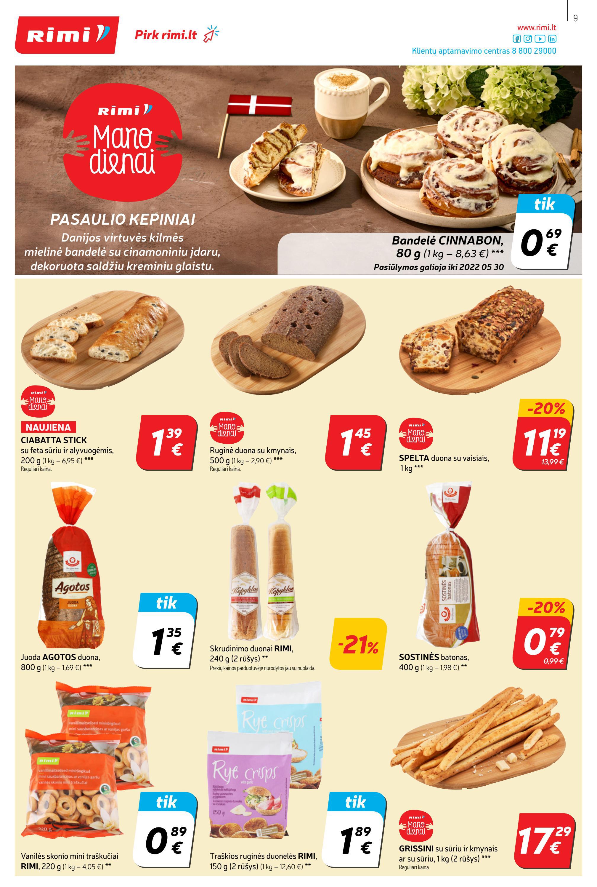 Rimi savaitinis leidinys akcijos nuo 
  2022-05-24 iki 
  2022-05-30 | Leidinukas.lt puslapis 9