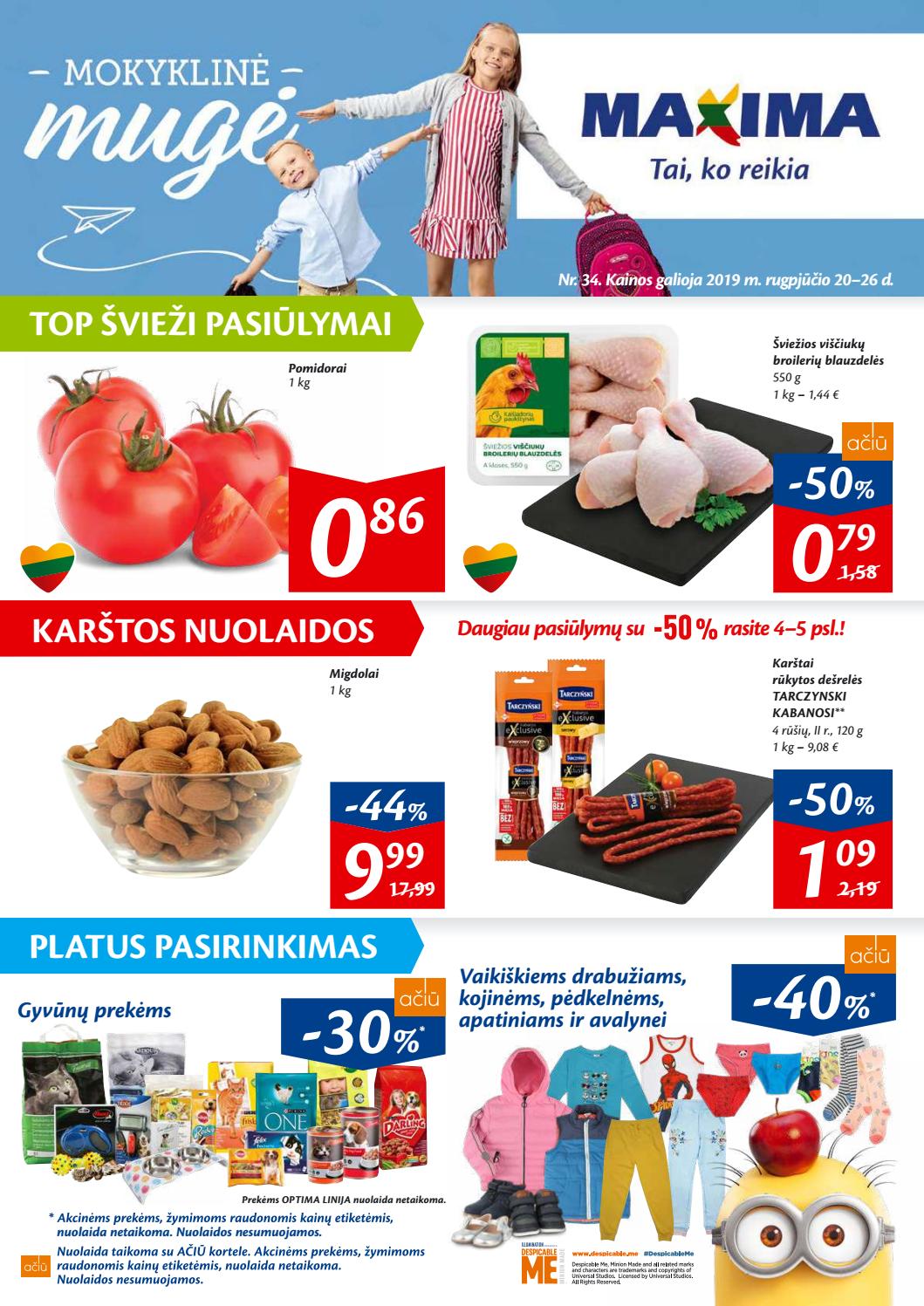 Maxima kaininis leidinys akcijos nuo 
  2019-08-20 iki 
  2019-08-26 | Leidinukas.lt puslapis 1