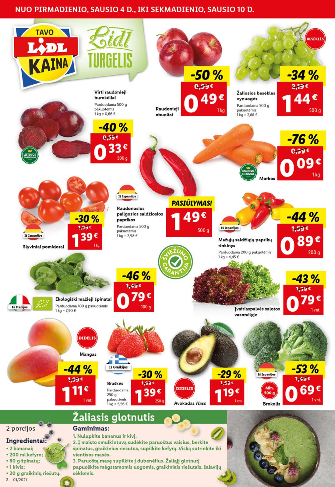 Lidl savaitinis leidinys akcijos nuo 
  2021-01-04 iki 
  2021-01-10 | Leidinukas.lt puslapis 2