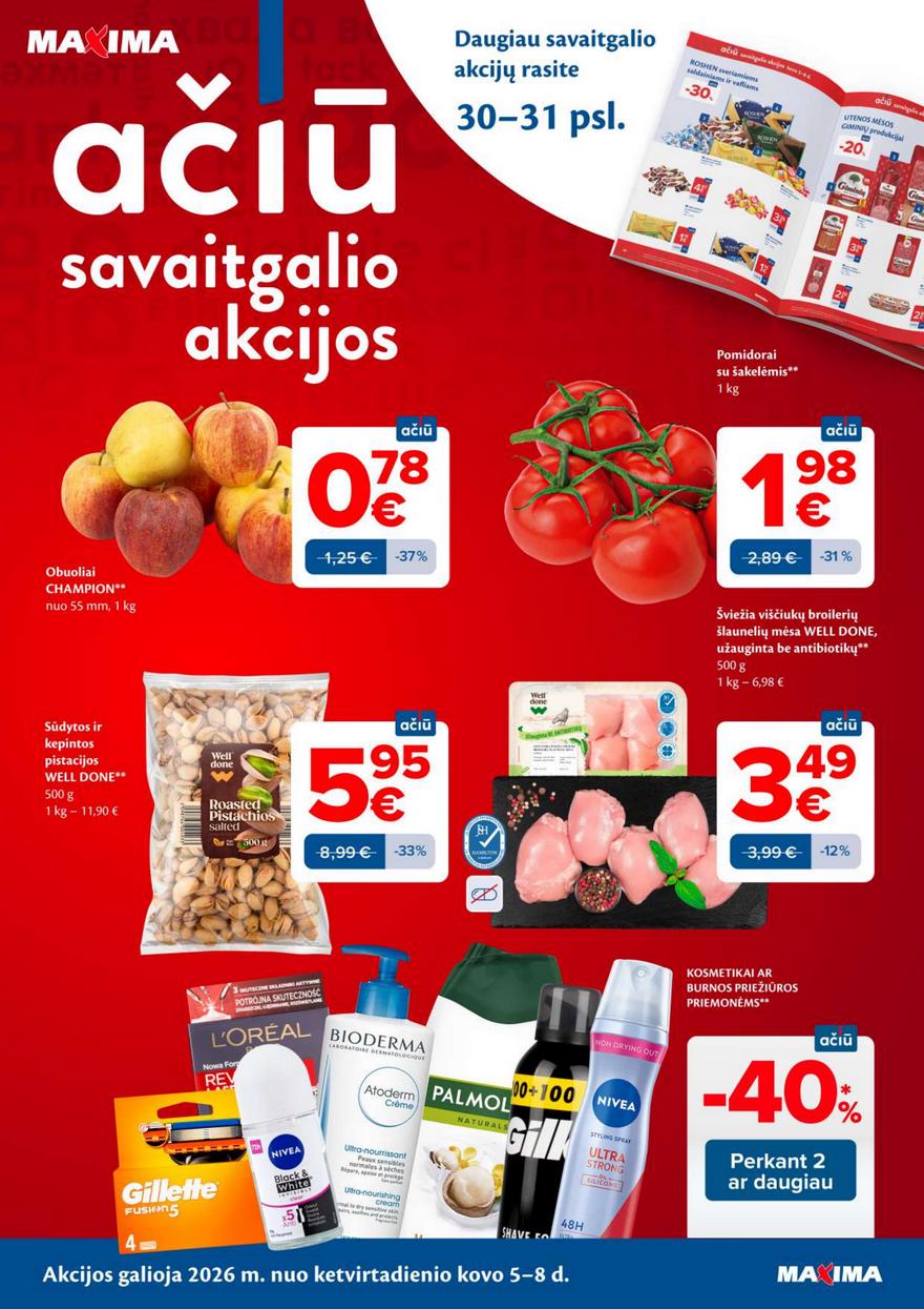 Maxima leidinys akcijos nuo 
  2026-03-03 iki 
  2026-03-09 | Leidinukas.lt puslapis 32