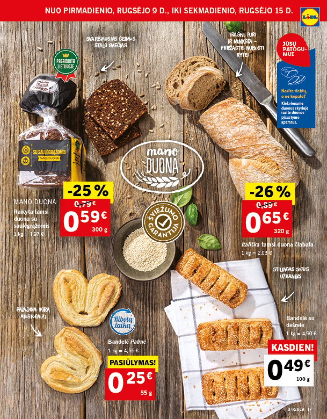 Lidl savaitinis leidinys akcijos nuo 
  2019-09-09 iki 
  2019-09-15 | Leidinukas.lt puslapis 17