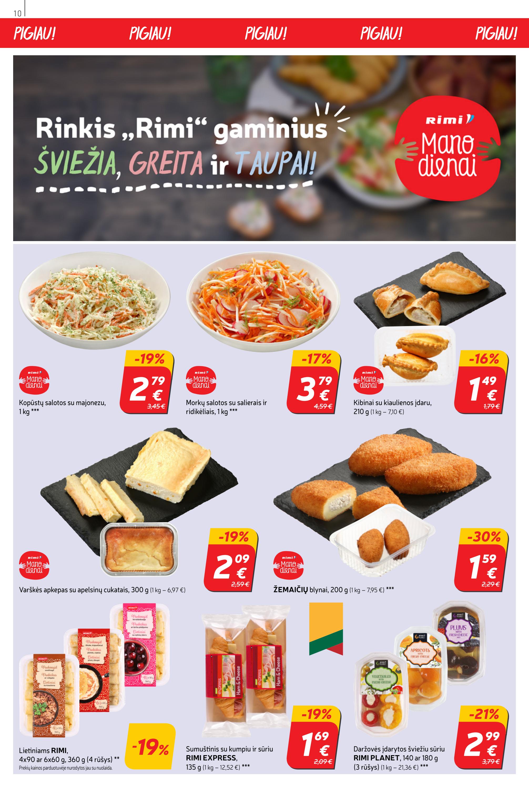 Rimi savaitinis leidinys akcijos nuo 
  2023-01-10 iki 
  2023-01-16 | Leidinukas.lt puslapis 10