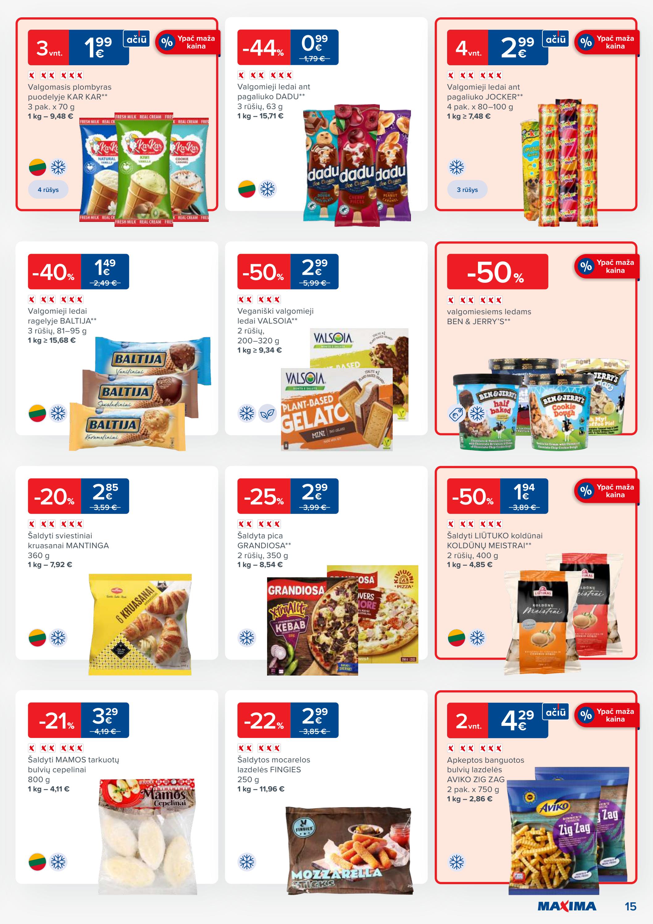 Maxima kaininis leidinys akcijos nuo 
  2023-05-23 iki 
  2023-05-29 | Leidinukas.lt puslapis 15
