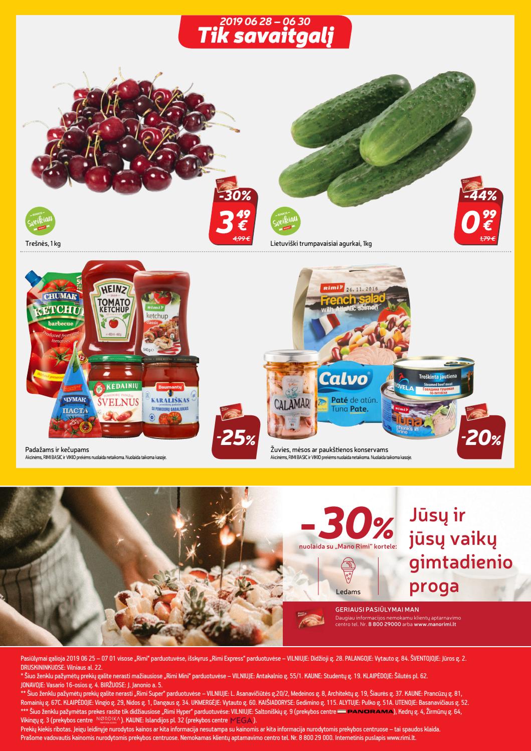 Rimi savaitinis leidinys akcijos nuo 
  2019-06-25 iki 
  2019-07-01 | Leidinukas.lt puslapis 24