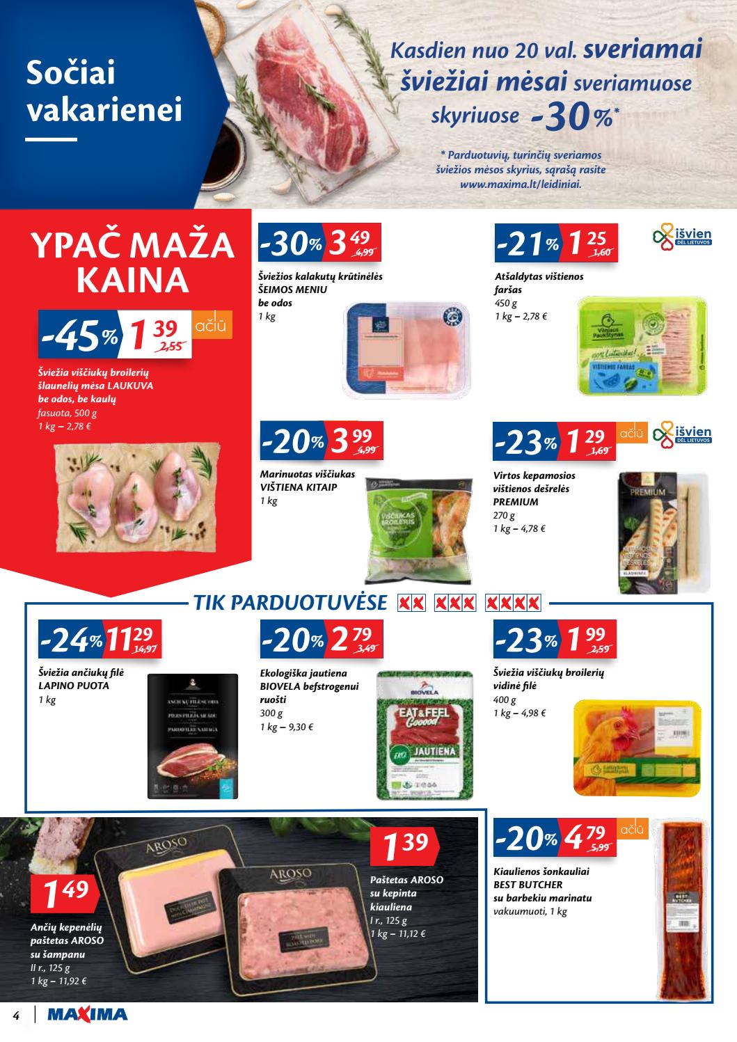 Maxima kaininis leidinys akcijos nuo 
  2020-10-13 iki 
  2020-10-19 | Leidinukas.lt puslapis 4