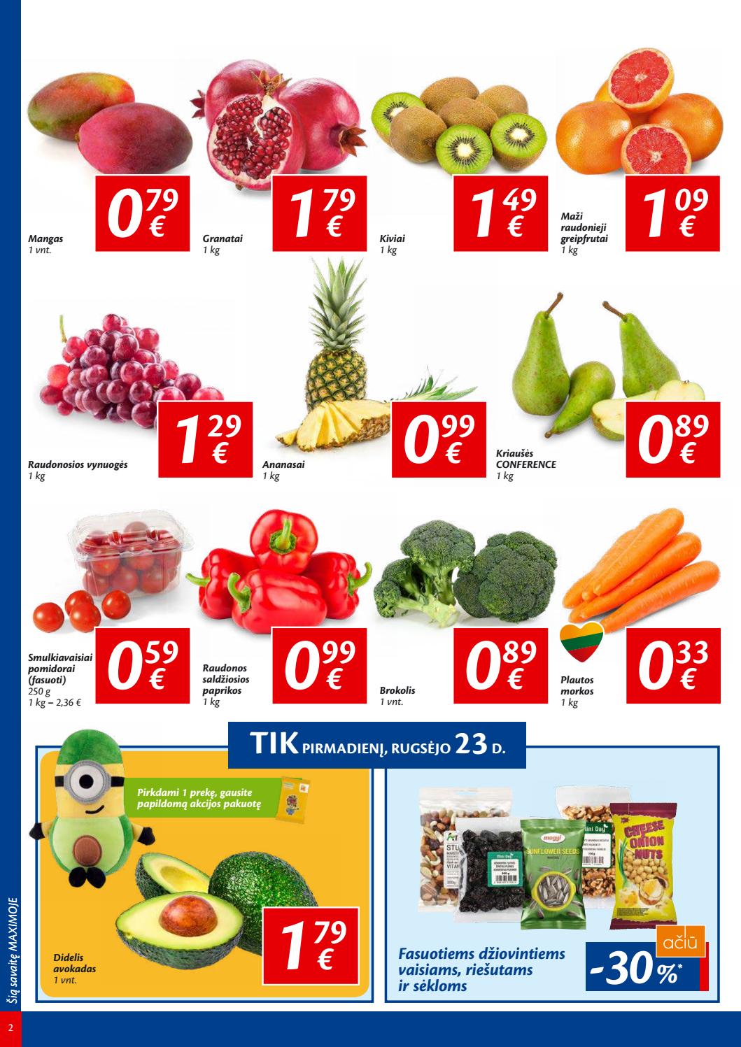 Maxima kaininis leidinys akcijos nuo 
  2019-09-17 iki 
  2019-09-23 | Leidinukas.lt puslapis 2