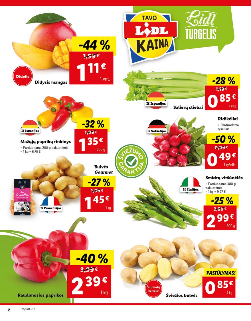 Lidl maisto prekių pasiūlymai akcijos nuo 
  2021-05-17 iki 
  2021-05-23 | Leidinukas.lt puslapis 2
