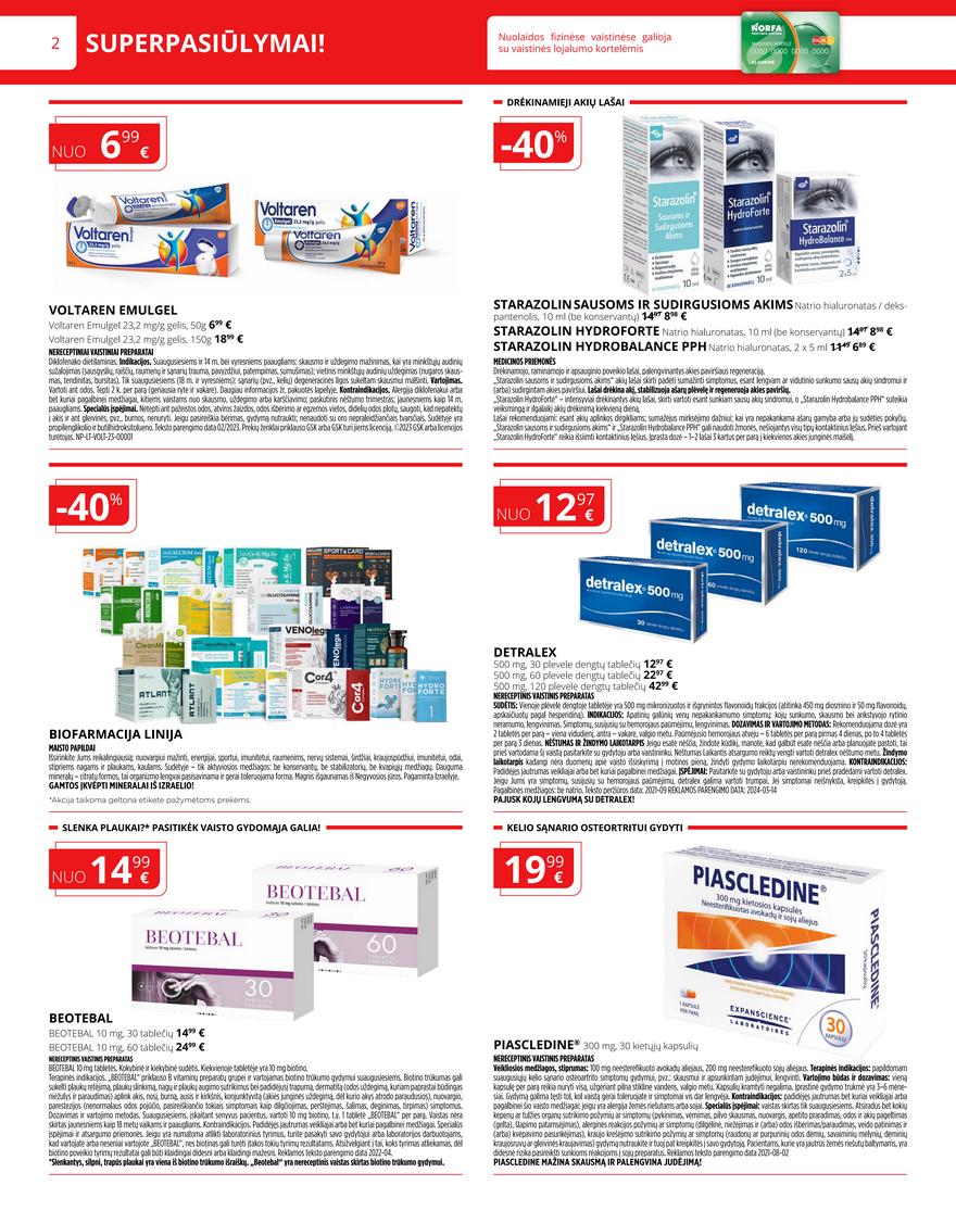 Norfos vaistinės leidinys akcijos nuo
2024-04-01 iki
2024-04-30 | Leidinukas.lt puslapis 2