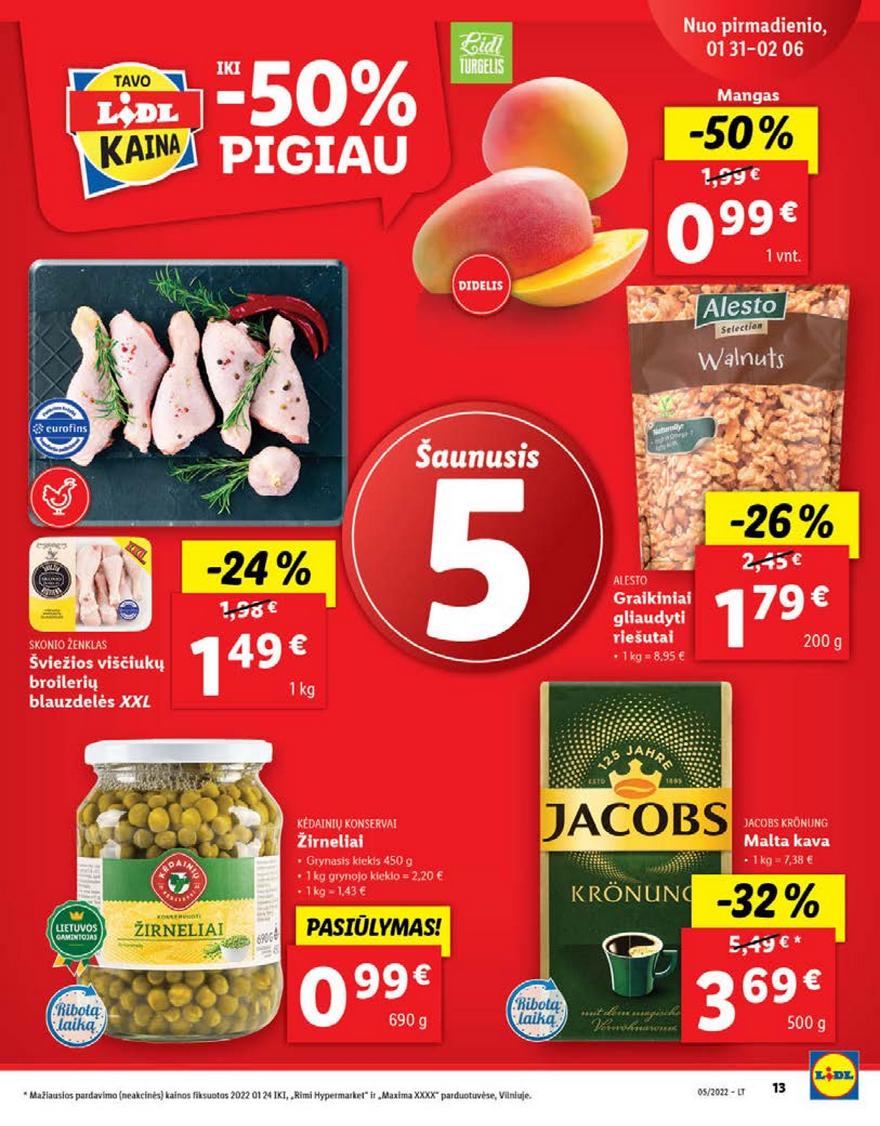 Ldil maisto leidinys akcijos nuo 
  2022-01-31 iki 
  2022-02-06 | Leidinukas.lt puslapis 13