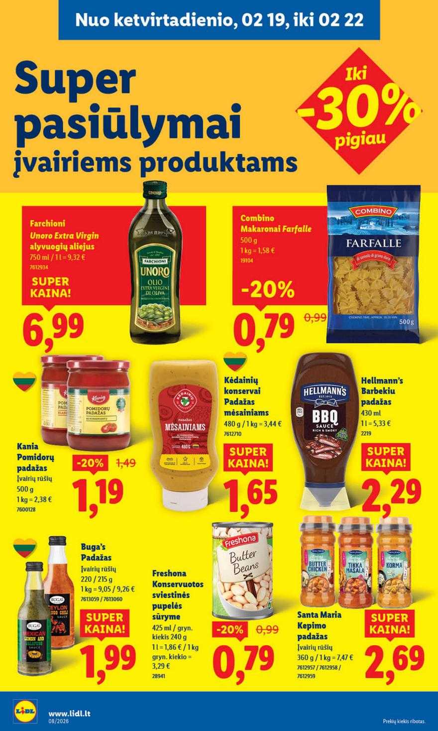 Lidl leidinys akcijos nuo 
  2026-02-16 iki 
  2026-02-22 | Leidinukas.lt puslapis 30