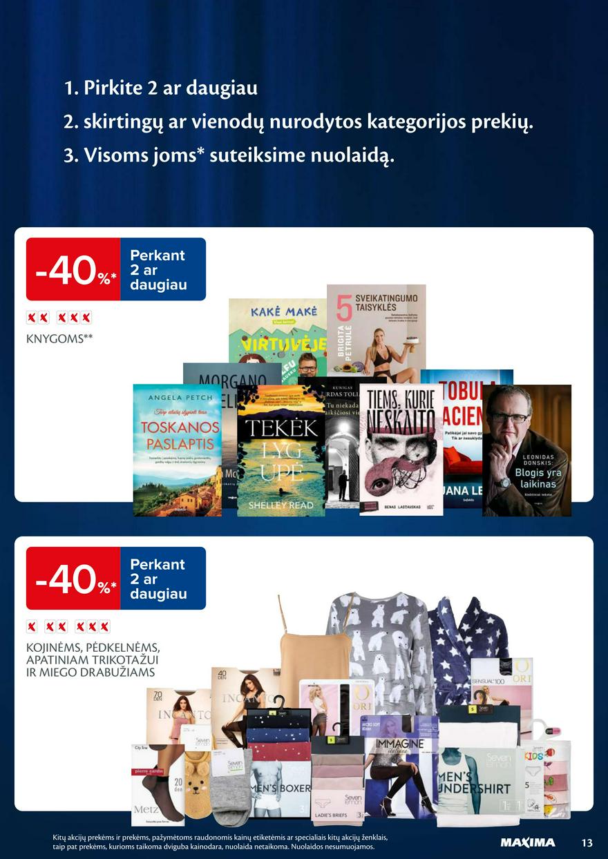 Maxima savaitinis leidinys 45 akcijos nuo
2024-11-05 iki
2024-11-11 | Leidinukas.lt puslapis 13