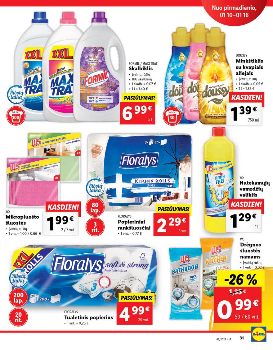 Lidl maisto prekių pasiūlymai akcijos nuo 
  2022-01-10 iki 
  2022-01-16 | Leidinukas.lt puslapis 31