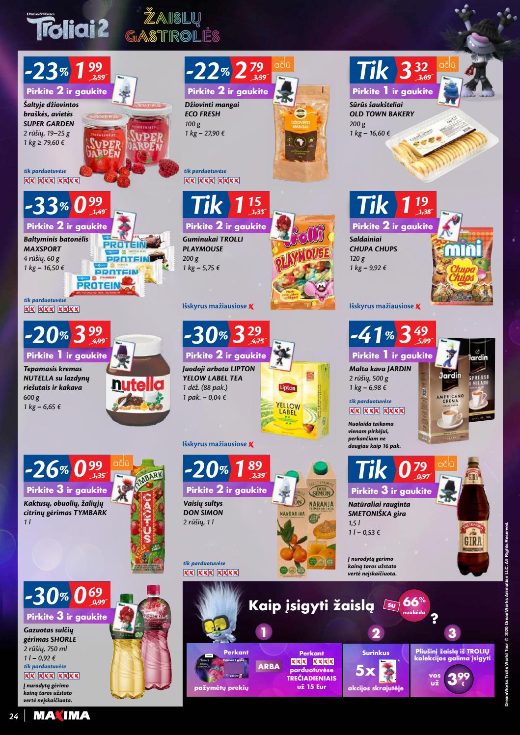 Maxima kaininis leidinys akcijos nuo 
  2020-08-25 iki 
  2020-08-31 | Leidinukas.lt puslapis 24