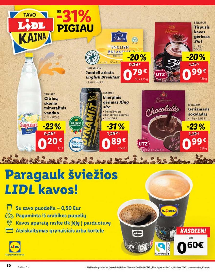 Lidl maisto prekių pasiūlymai akcijos nuo 
  2022-02-14 iki 
  2022-02-20 | Leidinukas.lt puslapis 30