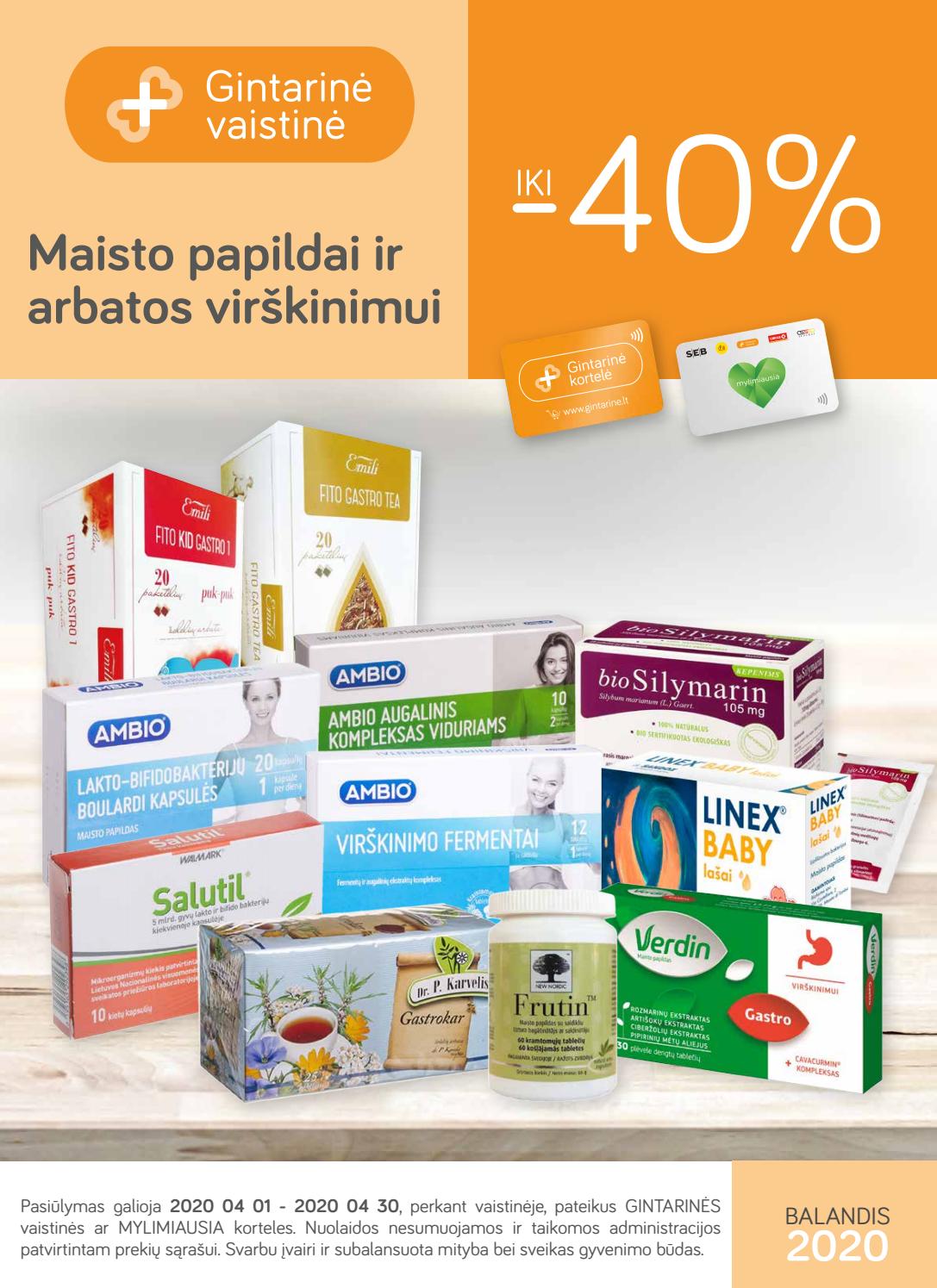 Gintarinė vaistinė leidinys akcijos nuo 
  2020-04-01 iki 
  2020-04-30 | Leidinukas.lt puslapis 1