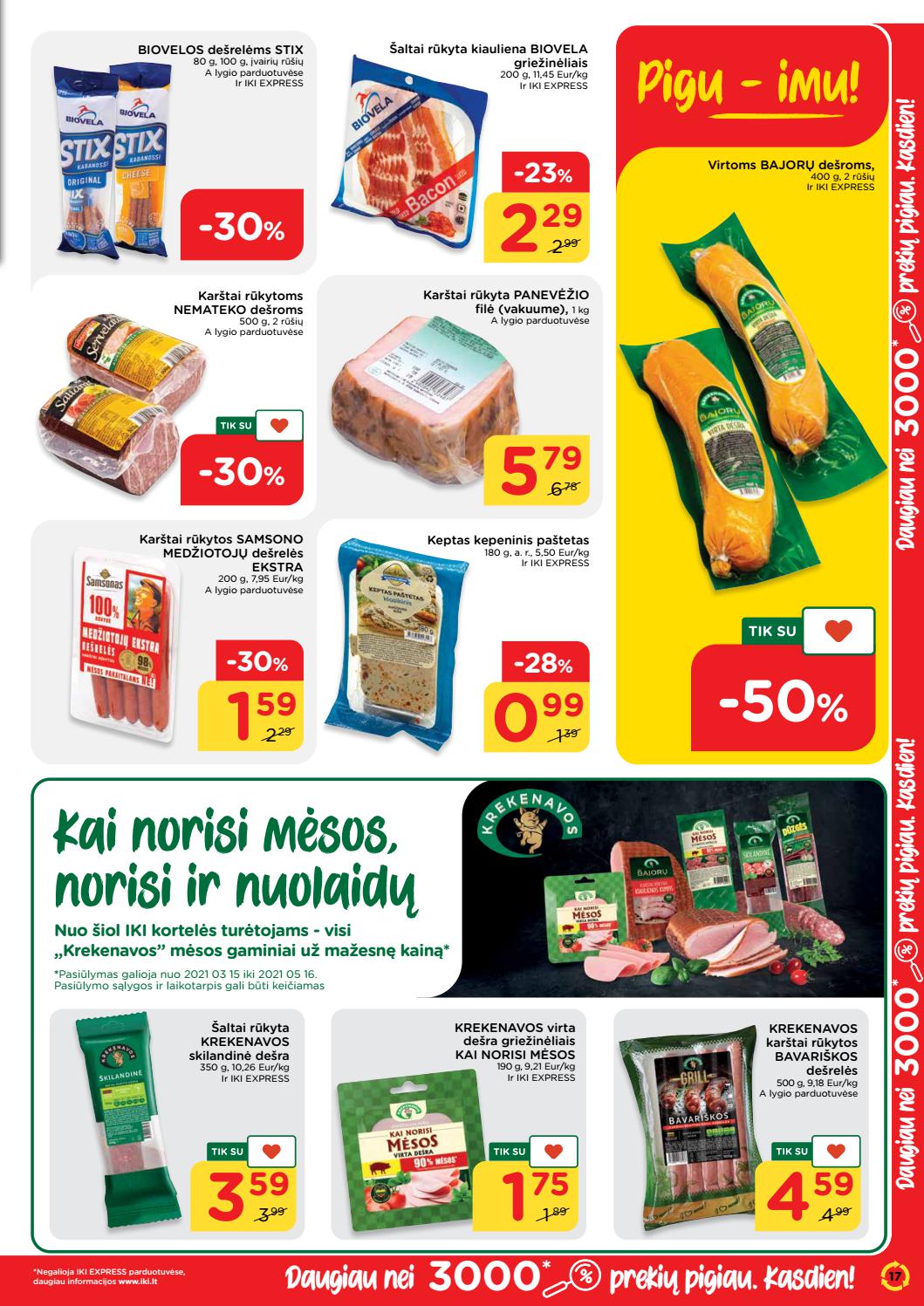 Iki savaitės leidinys akcijos nuo 
  2021-05-03 iki 
  2021-05-09 | Leidinukas.lt puslapis 17