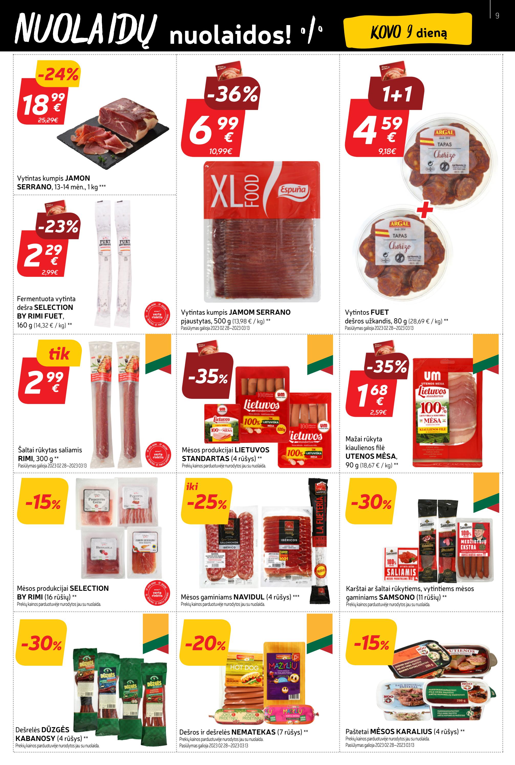 Rimi savaitinis leidinys akcijos nuo 
  2023-03-07 iki 
  2023-03-13 | Leidinukas.lt puslapis 9