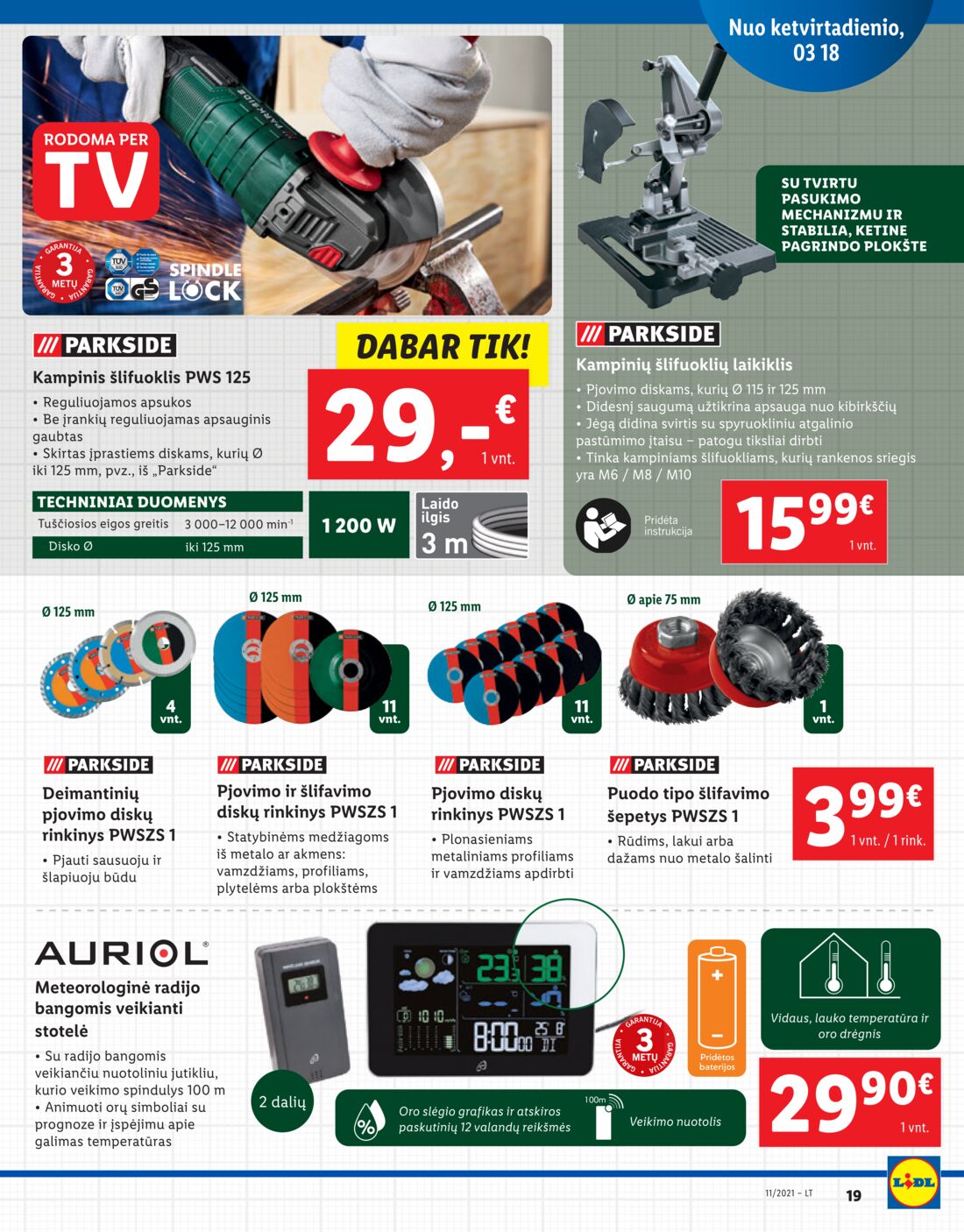 Lidl savaitinis leidinys akcijos nuo 
  2021-03-15 iki 
  2021-03-21 | Leidinukas.lt puslapis 19