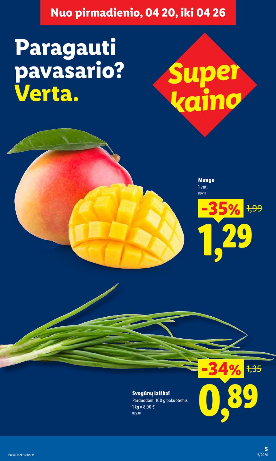 Lidl leidinys akcijos nuo 
  2026-04-20 iki 
  2026-04-26 | Leidinukas.lt puslapis 5