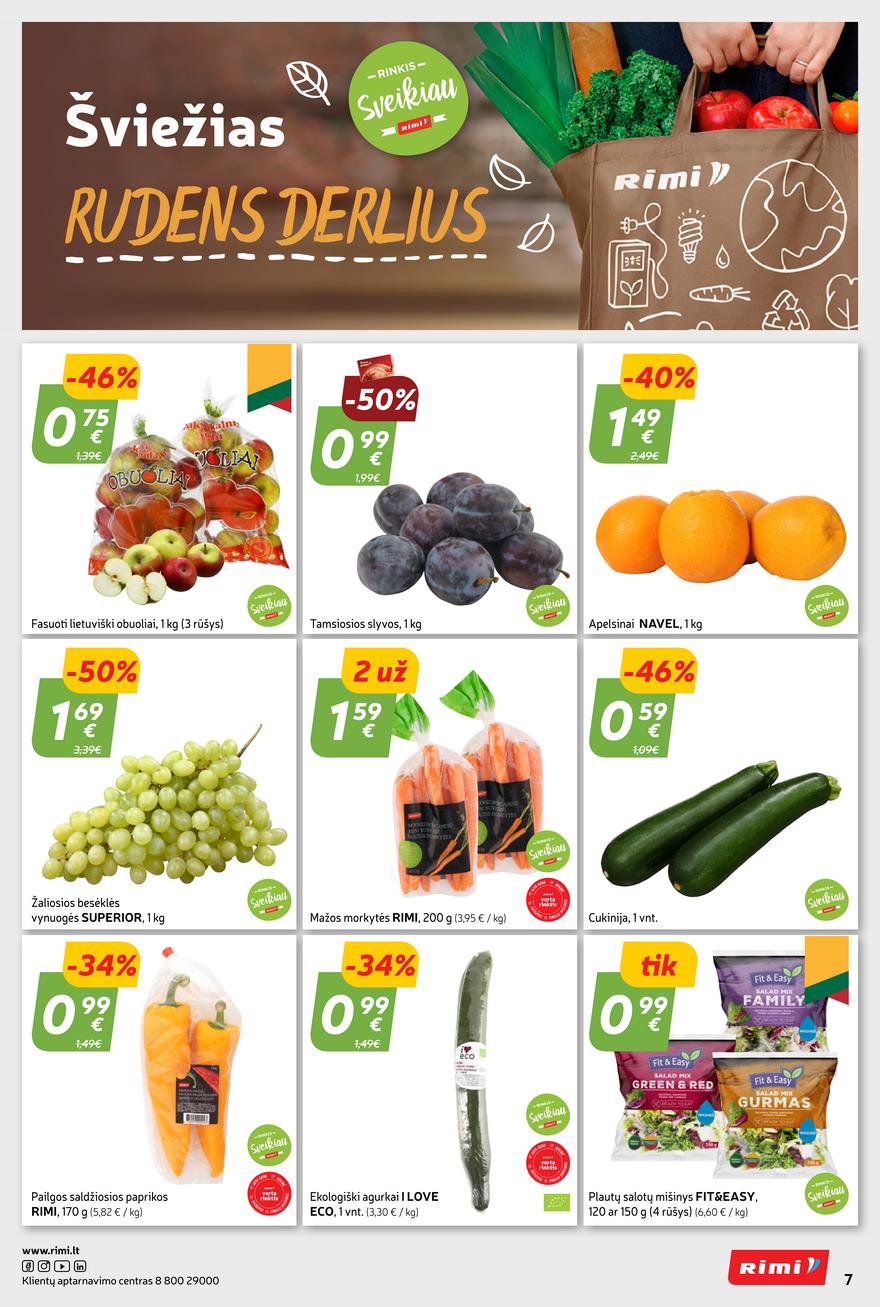 Rimi savaitinis leidinys akcijos nuo 
  2023-09-26 iki 
  2023-10-02 | Leidinukas.lt puslapis 7