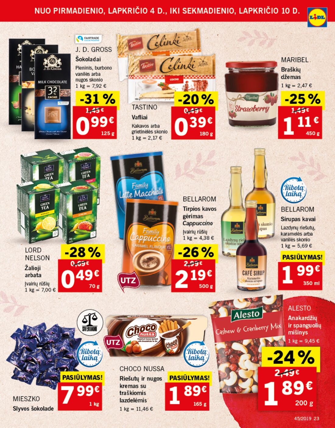 Lidl savaitinis leidinys akcijos nuo 
  2019-11-04 iki 
  2019-11-10 | Leidinukas.lt puslapis 23
