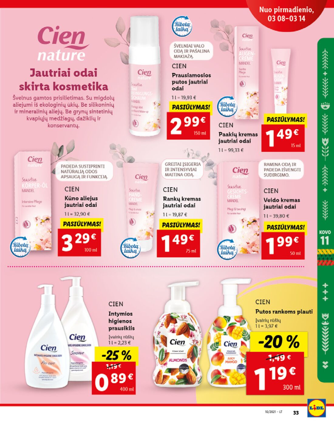 Lidl savaitinis leidinys akcijos nuo 
  2021-03-08 iki 
  2021-03-14 | Leidinukas.lt puslapis 33