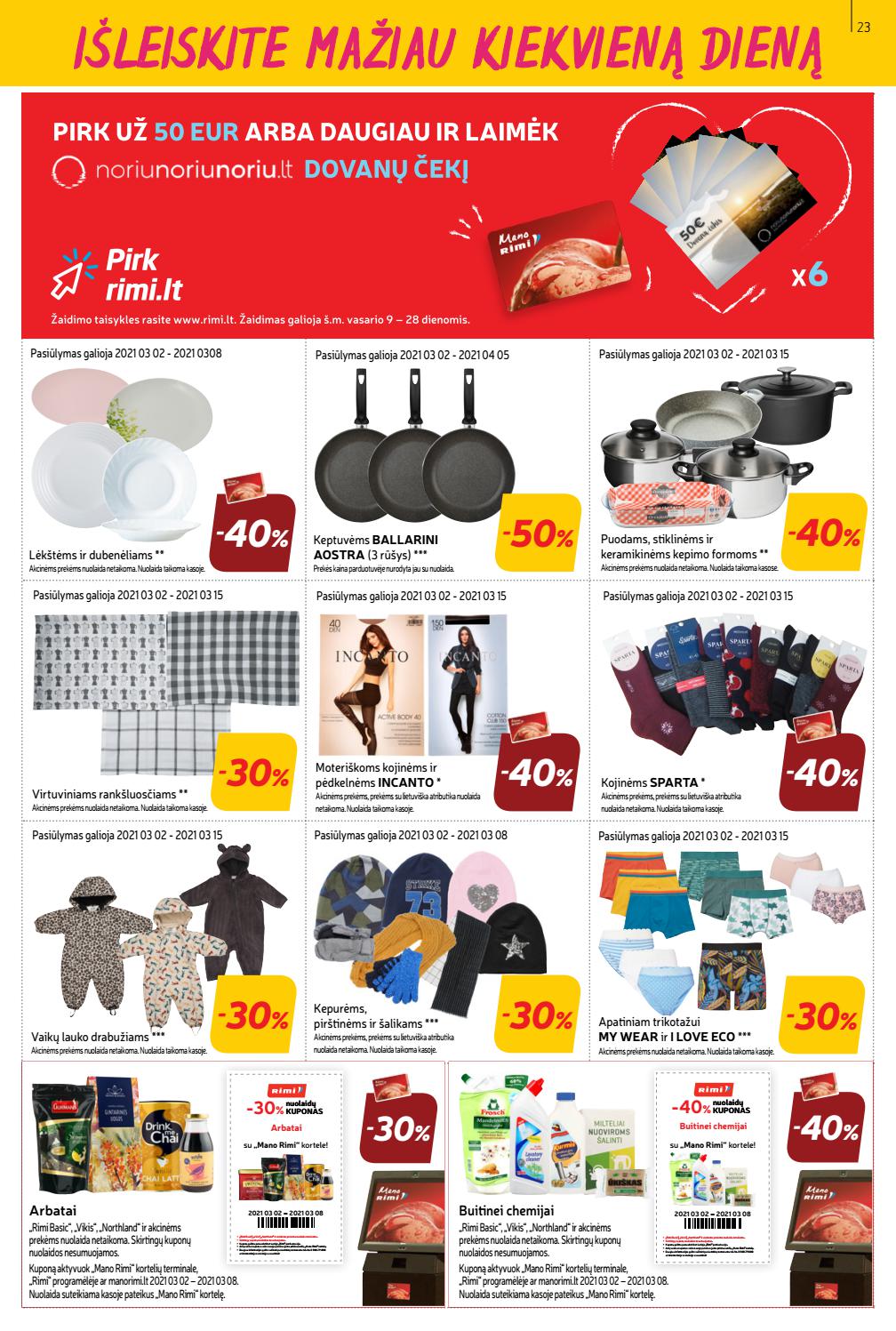 Rimi savaitinis leidinys akcijos nuo 
  2021-03-02 iki 
  2021-03-08 | Leidinukas.lt puslapis 23