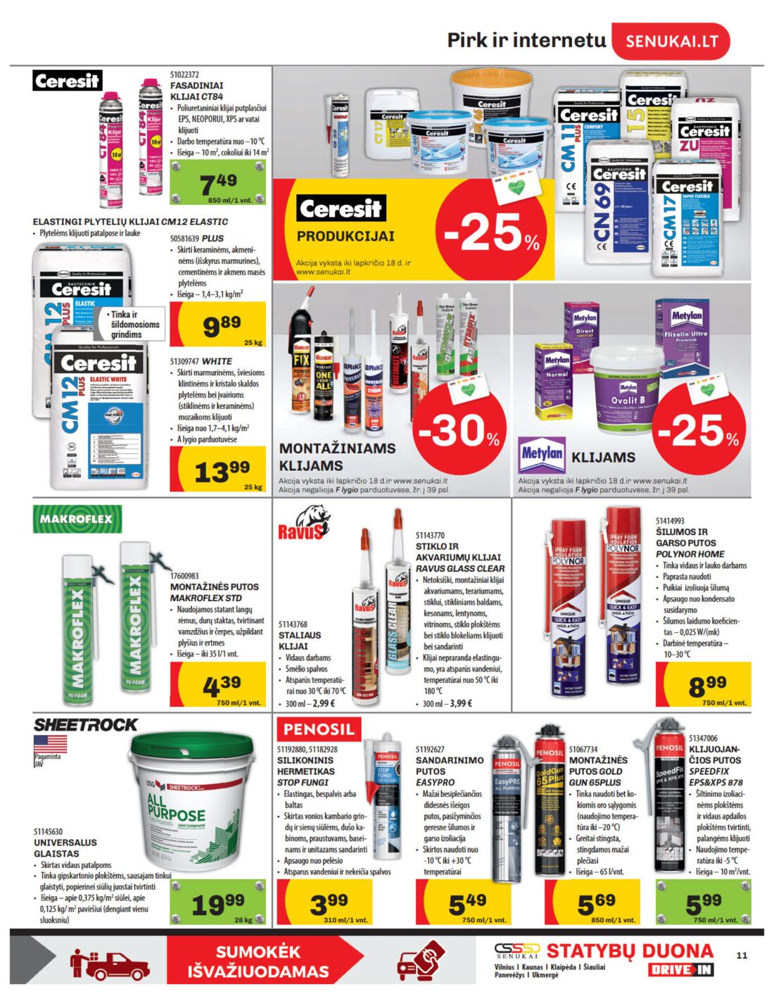 Senukai reklaminis leidinys akcijos nuo 
  2019-10-31 iki 
  2019-11-18 | Leidinukas.lt puslapis 11