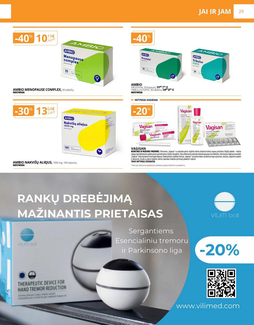Gintarinės vaistinės leidinys akcijos nuo 
  2024-04-01 iki 
  2024-04-30 | Leidinukas.lt puslapis 29
