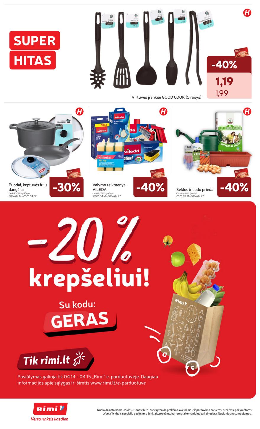 Rimi leidinys akcijos nuo 
  2026-04-14 iki 
  2026-04-20 | Leidinukas.lt puslapis 32
