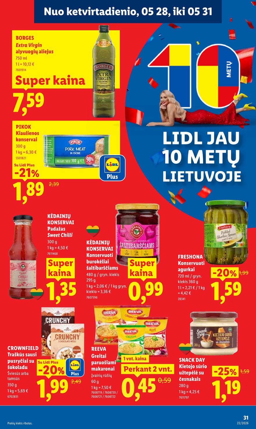 Lidl leidinys naujas akcijos nuo 
  2026-05-25 iki 
  2026-05-31 | Leidinukas.lt puslapis 23