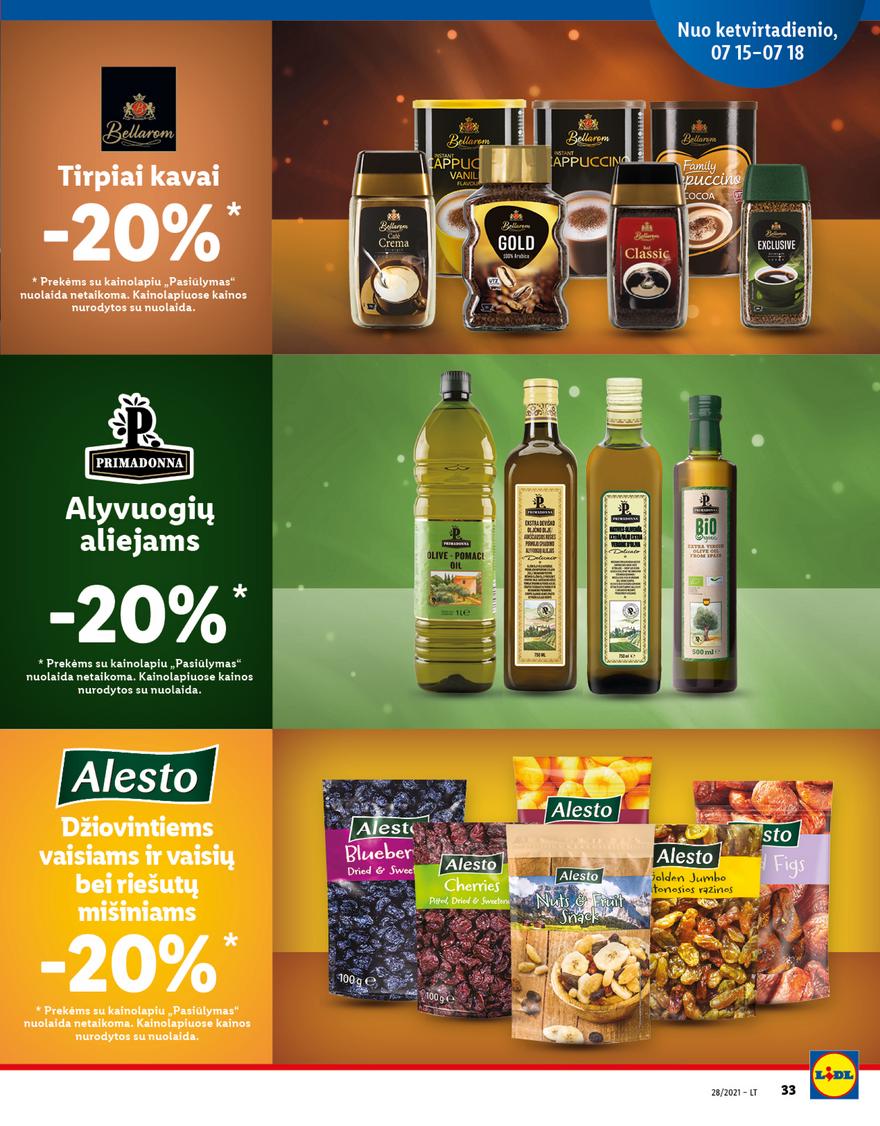 Lidl maisto prekių pasiūlymai akcijos nuo 
  2021-07-12 iki 
  2021-07-18 | Leidinukas.lt puslapis 33