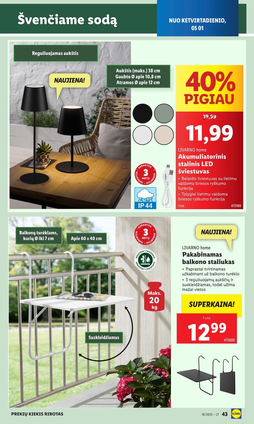 Lidl leidinys akcijos nuo 
  2025-04-28 iki 
  2025-05-04 | Leidinukas.lt puslapis 43