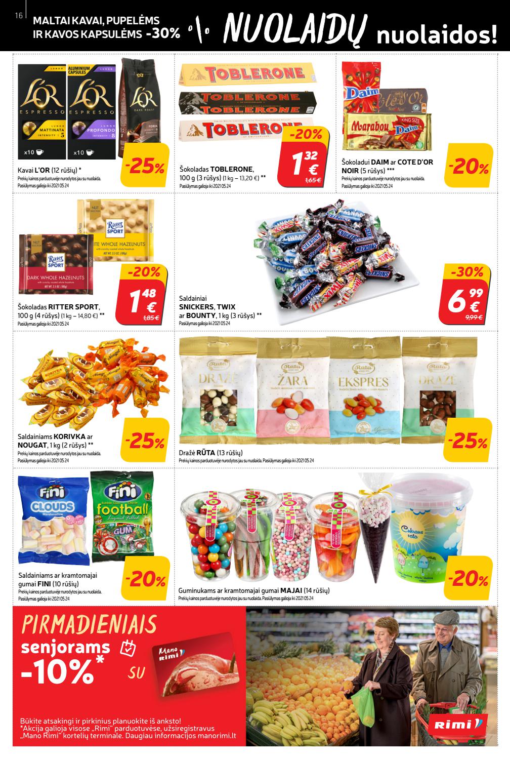 Rimi savaitinis leidinys akcijos nuo 
  2021-05-11 iki 
  2021-05-17 | Leidinukas.lt puslapis 16