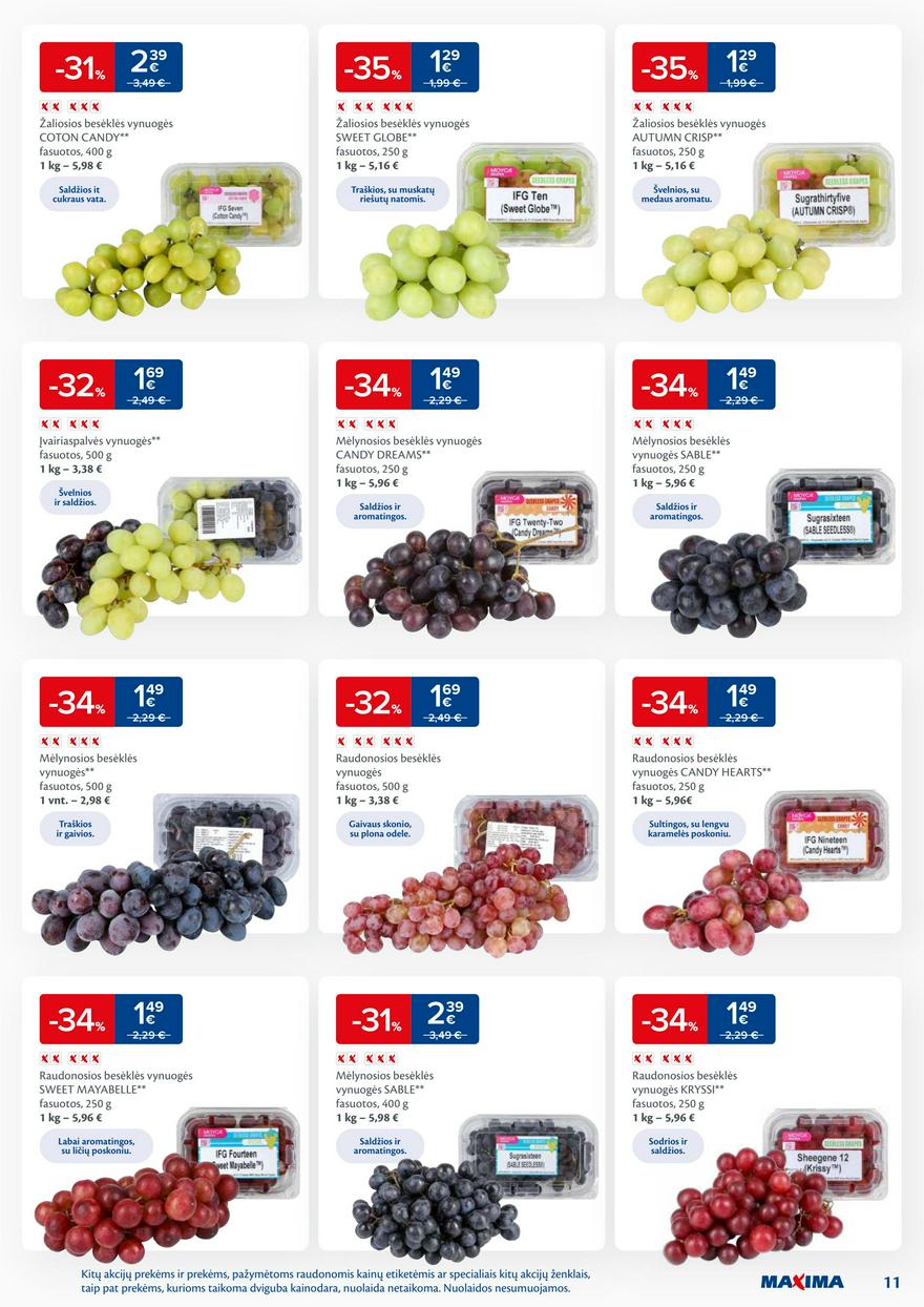 Maxima savaitinis leidinys 35 akcijos nuo
2024-08-27 iki
2024-09-02 | Leidinukas.lt puslapis 11