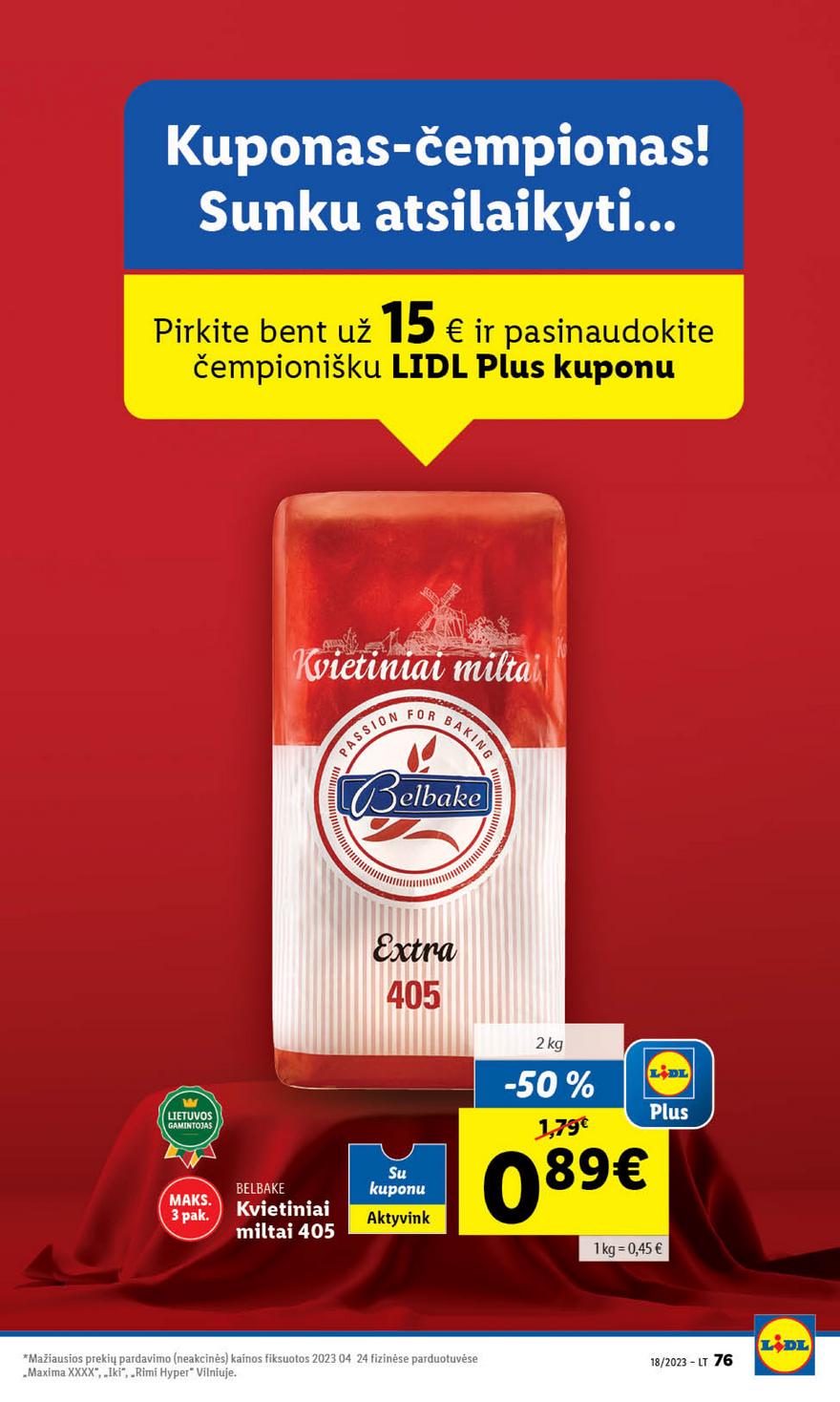 Lidl pasiūlymai akcijos nuo 
  2023-05-01 iki 
  2023-05-07 | Leidinukas.lt puslapis 76
