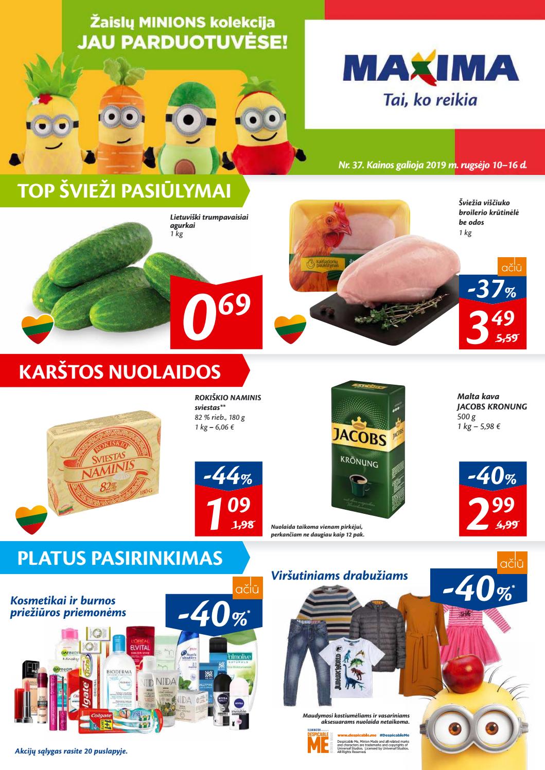 Maxima kaininis leidinys akcijos nuo 
  2019-09-10 iki 
  2019-09-16 | Leidinukas.lt puslapis 1