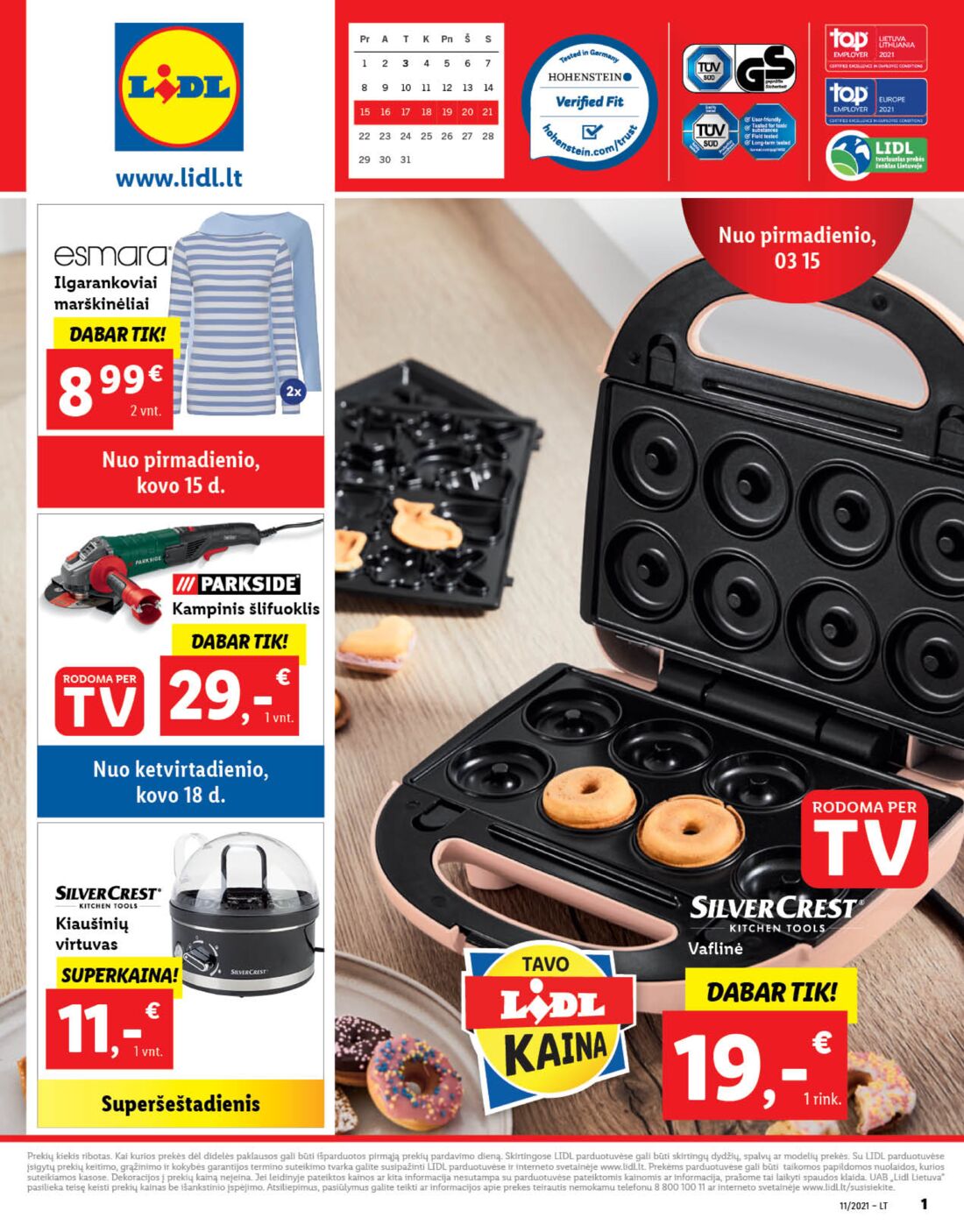 Lidl savaitinis leidinys akcijos nuo 
  2021-03-15 iki 
  2021-03-21 | Leidinukas.lt puslapis 1