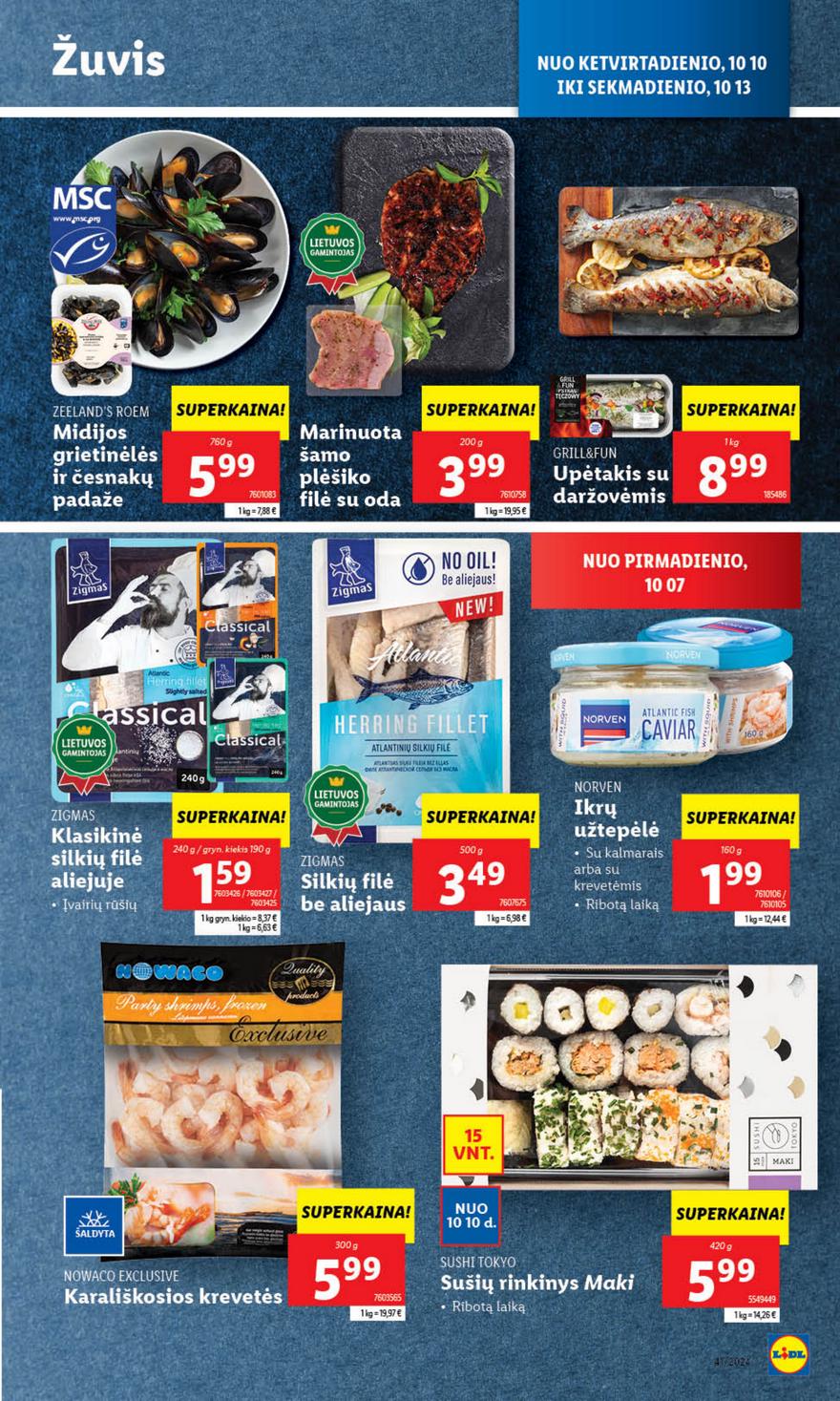 Lidl savaitinis leidinys akcijos nuo
2024-10-07 iki
2024-10-13 | Leidinukas.lt puslapis 29