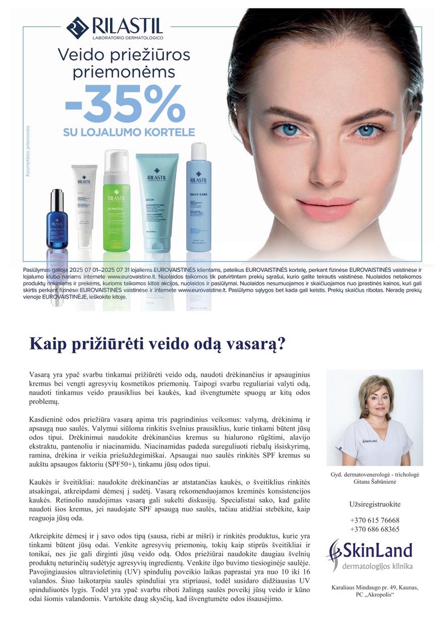 Euro vaistinė katalogas akcijos nuo
2025-07-01 iki
2025-07-31 | Leidinukas.lt puslapis 23
