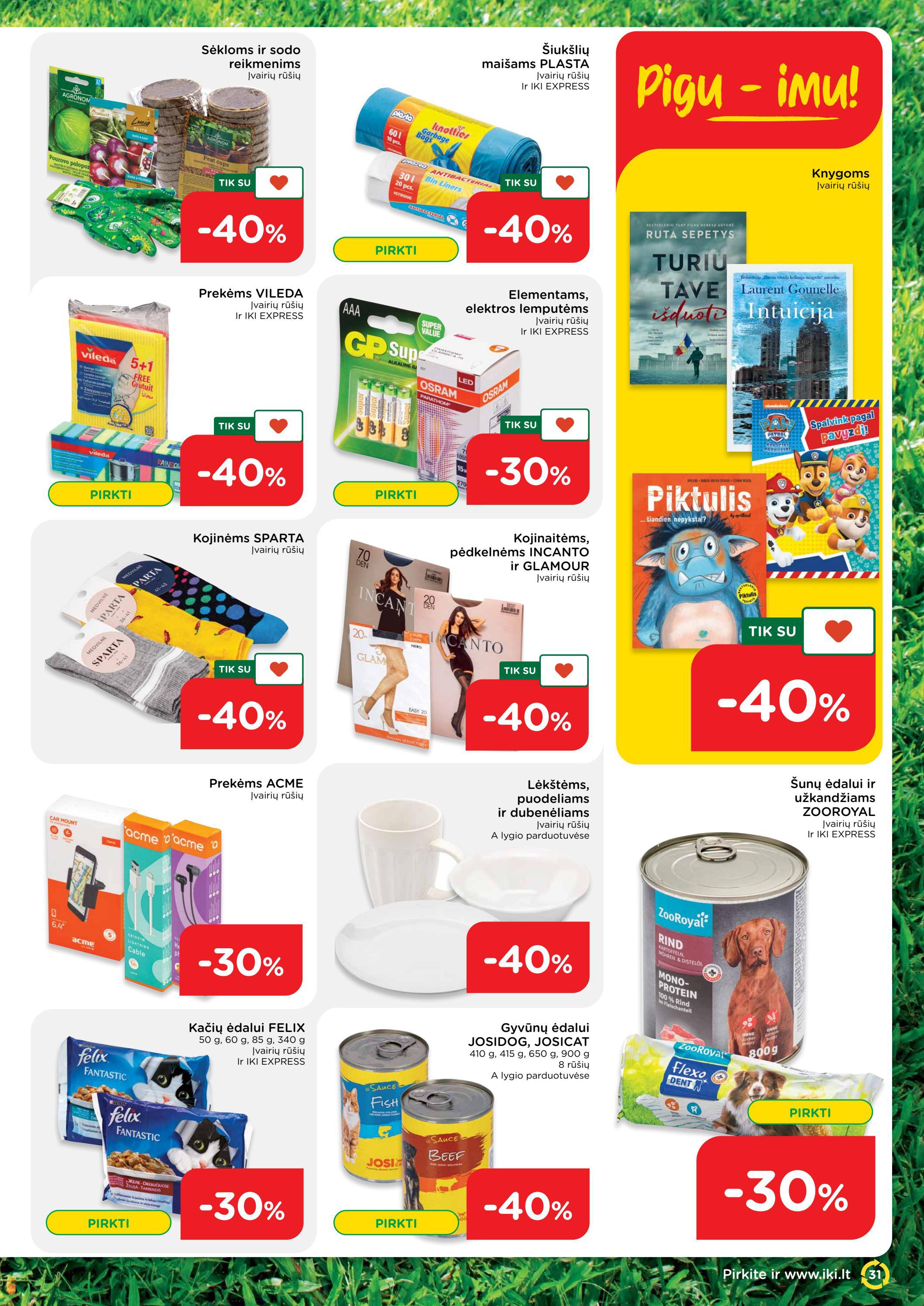 Iki savaitės leidinys akcijos nuo 
  2022-05-02 iki 
  2022-05-08 | Leidinukas.lt puslapis 31