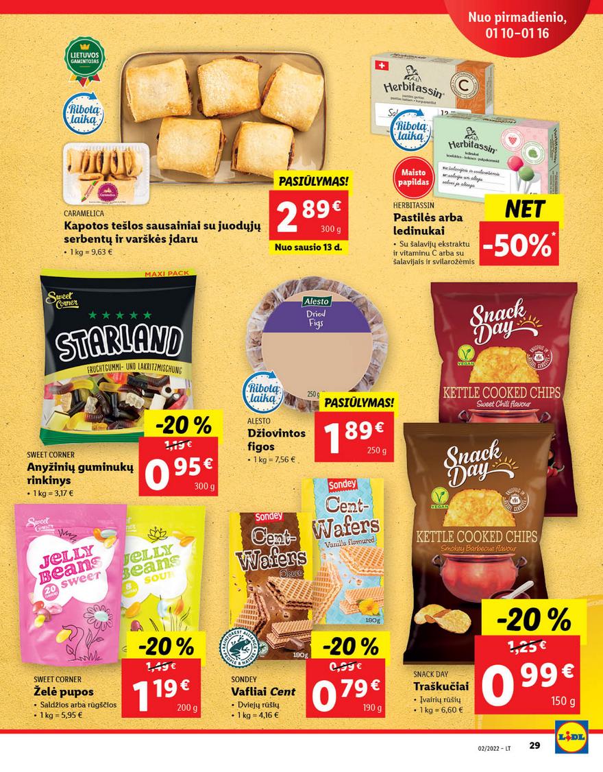 Lidl maisto prekių pasiūlymai akcijos nuo 
  2022-01-10 iki 
  2022-01-16 | Leidinukas.lt puslapis 29
