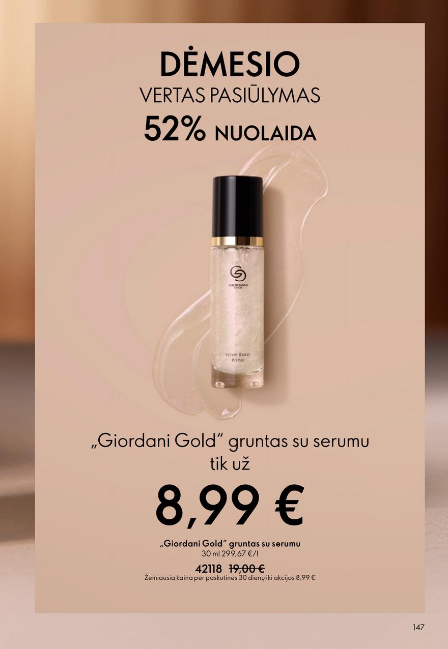 Oriflame katalogas akcijos nuo 
  2026-04-22 iki 
  2026-05-12 | Leidinukas.lt puslapis 147