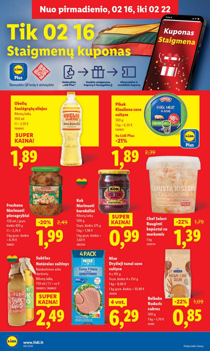 Lidl leidinys akcijos nuo 
  2026-02-16 iki 
  2026-02-22 | Leidinukas.lt puslapis 22