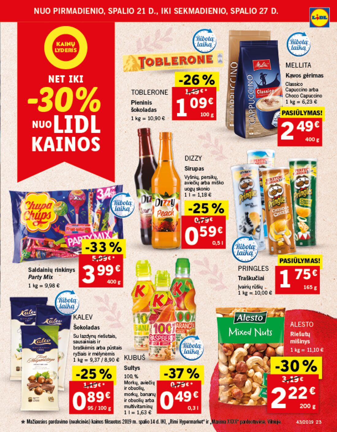 Lidl savaitinis leidinys akcijos nuo 
  2019-10-21 iki 
  2019-10-27 | Leidinukas.lt puslapis 23