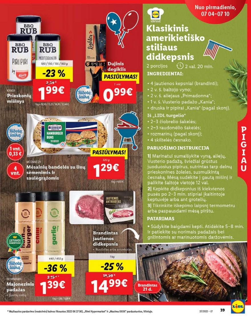 Lidl maisto prekių pasiūlymai akcijos nuo 
  2022-07-04 iki 
  2022-07-10 | Leidinukas.lt puslapis 39